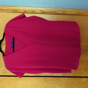 Women's short sleeve v-neck dressy blouse